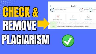 How To Check and Remove Plagiarism For Free [upl. by Marciano]