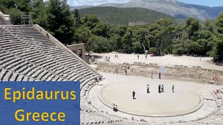 🇬🇷 Ancient Epidavros Theatre Asclepius Peloponnese Greece [upl. by Ydaj]