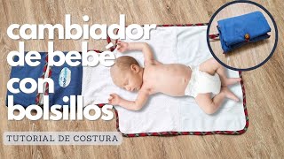 Cómo coser un cambiador de bebé con bolsillos [upl. by Ayotnahs]