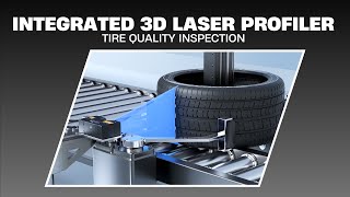 Automotive Tire Inspection with Integrated 3D Laser Profiler  ITE2024 Yokohama Japan  SinceVision [upl. by Haldis]