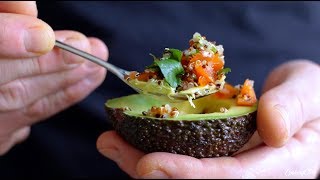 Antiinflammatorisk snack med avocado quinoa og lime [upl. by Hgielanna]