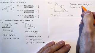 Matematik 1c Tangens sinus amp cosinus [upl. by Imugem]