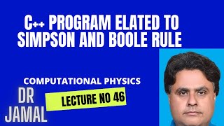 20 September 2024 LECTURE NO 46 COMPUTATIONAL PHYSICS [upl. by Samal650]