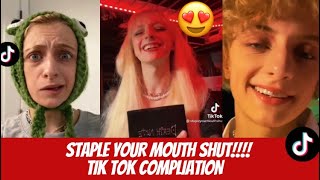 STAPLEYOURMOUTHSHUT Tik Tok Compilation [upl. by Assital]