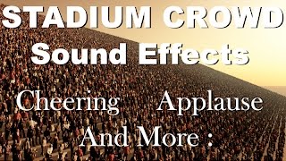 Stadium Crowd Sound Effects  One Hour  HQ [upl. by Isobel798]