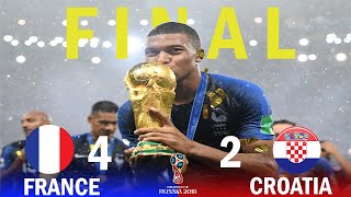 FIFA World Cup Final 2018 France vs Croatia 4x2 All Goals amp Highlights [upl. by Wendolyn530]