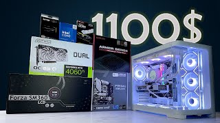 Budget gaming pc build 1100 intel i5 14400f RtX4060Ti [upl. by Bakerman85]