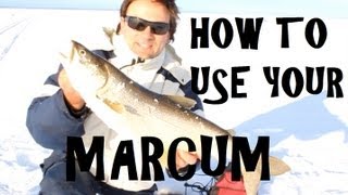 MarCum VX1 Pro Flasher  How to use a MarCum Instructional Video Fishing for Lake Trout [upl. by Onfre]