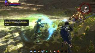 Kingdoms of Amalur Reckoning Mage gameplay wMagic and Chakrams [upl. by Maddis]