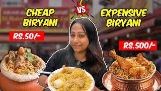 CHEAP vs EXPENSIVE Biryani Challenge for 24 Hours  Food Challenge [upl. by Asia]