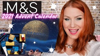 £300 MampS 2021 BEAUTY ADVENT CALENDAR UNBOXING  GET IT FOR £40 WITH OFFER [upl. by Rick]