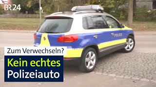 AutoTuner gestaltet sich ein quotPolizeiautoquot und fährt damit auch auf der Straße  Abendschau  BR24 [upl. by Clo]