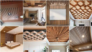 wood panel ceiling design  wooden panel ceiling ideas  diy wood ceiling  wooden ceiling image [upl. by Enohs]