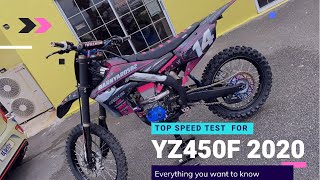 Yamaha yz450f 2020 top speed stock [upl. by Nylac]