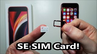 iPhone SE 2 2020 SIM Card How to Insert or Remove [upl. by Conner]