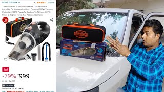 Best Vacuum Cleaner For Car  Under ₹1000 ThisWorx for Car Vacuum Cleaner 12V Handheld [upl. by Ahseet]