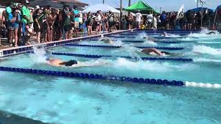 Connor Darrow 100 Free of 400 Free Relay SHS Blackman Invitational 9724 [upl. by Kcirreg]