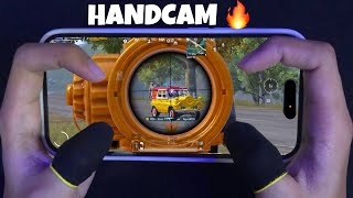 120 FPS  4 Finger Gyroscope  😱 HANDCAM iPhone 14 Pro 😍 PUBG Mobile [upl. by Yemane]