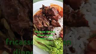 Fricassee chicken dinner recipe Jamaican style jamaicafood [upl. by Adnaluy431]