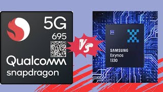 Exynos 1330 Vs Snapdragon 695 Comparison IN HINDI🔥🔥💥💥 [upl. by Patt457]