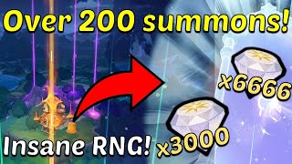 INSANE RNG Over 200 summons in Rate up Normal and Epic  AFK Journey Song of Strife [upl. by Aiksas567]