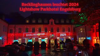 Recklinghausen leuchtet 2024  Lightshow Parkhotel Engelsburg [upl. by Arimahs477]