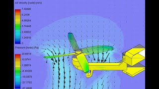 CFD simulation of a drone propeller in SimScale platform English 5 minutes [upl. by Haldas913]