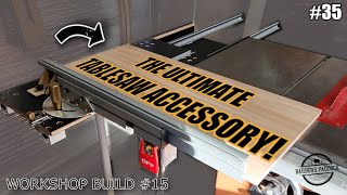 Unleash your table saws crosscut potential DIY sliding crosscut table saw upgrade [upl. by Ardiedak]