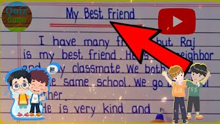 10 line essay about my best friend 2024  English mein aise [upl. by Olnek]