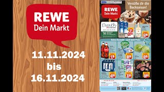 REWE Prospekte Angebote Werbung Gültig von 11 11 24 bis 16 11 24​ [upl. by Lugo443]