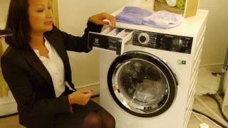 Le lave linge UltraCare Electrolux Démonstration [upl. by Leontine]