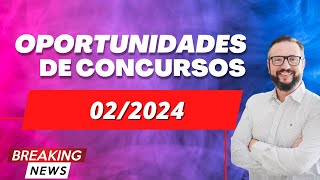 📬 Notícias de Concursos Abertos e Previstos Descubra as Oportunidades do Momento 022024 [upl. by Piks]