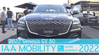 2022 Genesis GV 80 Interior and Exterior Walkaround IAA 2021 Munich [upl. by Nitin]