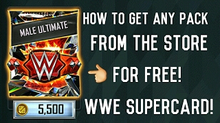 HOW TO GET FREE CREDITS FREE CARD PACKS FREE ANYTHING WITHIN WWE SUPERCARD OR ON THE PLAY STORE [upl. by Grunberg]