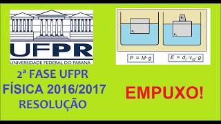 Resolução UFPR 2ª Fase 20162017  Empuxo [upl. by Ahseek454]