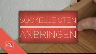 Sockelleisten anbringen  nageln  Heimwerker SPEZIAL [upl. by Flossie]