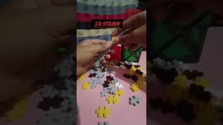 Making 2D straw with fixi bricks trending smk [upl. by Suez]