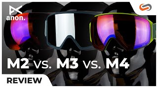 EVERYTHING you should KNOW Anon M2 vs M3 vs M4 Snow Goggles  SportRx [upl. by Strage]