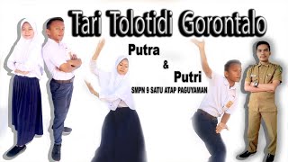 TARI TOLOTIDI GORONTALO  SMPN 9 SATU ATAP PAGUYAMAN [upl. by Atikcir]