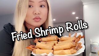 HOW TO MAKE FRIED SHRIMP ROLLS  VIETNAMESE COOKING  SKPHAMS 10 [upl. by Arev178]