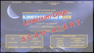 LinderiumDoge  Cloud mining  SCAM ALERT [upl. by Haramat]