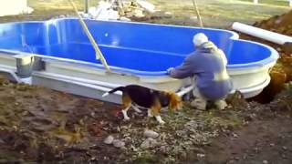 Awesome Fiberglass Pool Installation Video44 [upl. by Raybin11]