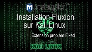 Tuto Fluxion fixed installation kali linux 20162 2017 [upl. by Fabyola]