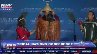 WATCH President Obama Receives Tribal Honors [upl. by Demott]