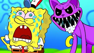 Best Spongebob vs Catnap cartoon Animations Part 2 [upl. by Morrie]