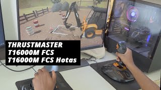 THRUSTMASTER T16000M FCS And FCS Hotas Configuration for DiggerSim  Excavator Simulator [upl. by Nazus]