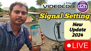 Videocon d2h signal setting free dth antenna direction setting kaise kare signal problem solution [upl. by Minda580]