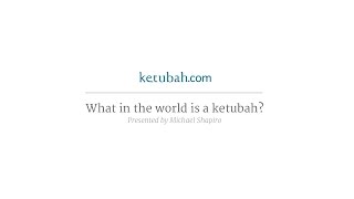 What is a Ketubah [upl. by Nosnej873]