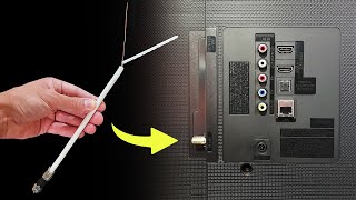 Put 1 Piece Coaxial Cable On Your TV And Release All Free Channels Of Smart TV How To Make Antenna [upl. by Fae]