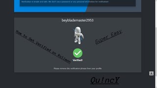 How to get Verified on Rolimoncom 2021 Very Easy [upl. by Ynoble]